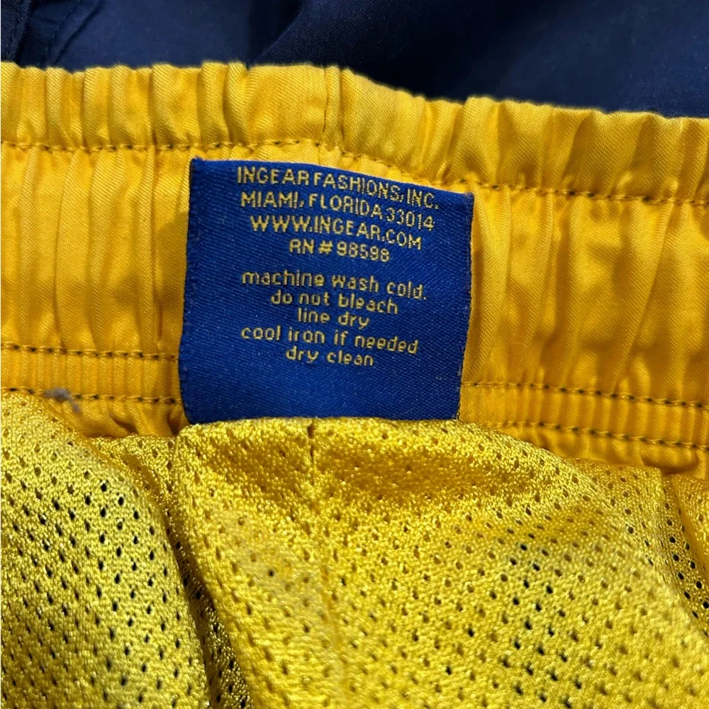 Vtg Y2K Corona‎ Extra Beer Cargo Swim Shorts Trunks Blue Party L